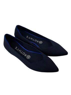 Rothy’s The Point Maritime Navy Blue Pointed Toe Casual Slip On Ballet Flats
